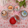 painting tin candle /white pillar candle in tin box